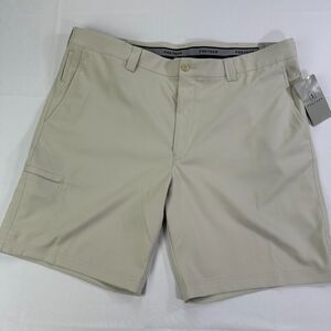 PGA Tour Men's Active Waistband Beige Golf Shorts‎ 40 NWT 6 Pockets 50 UPF